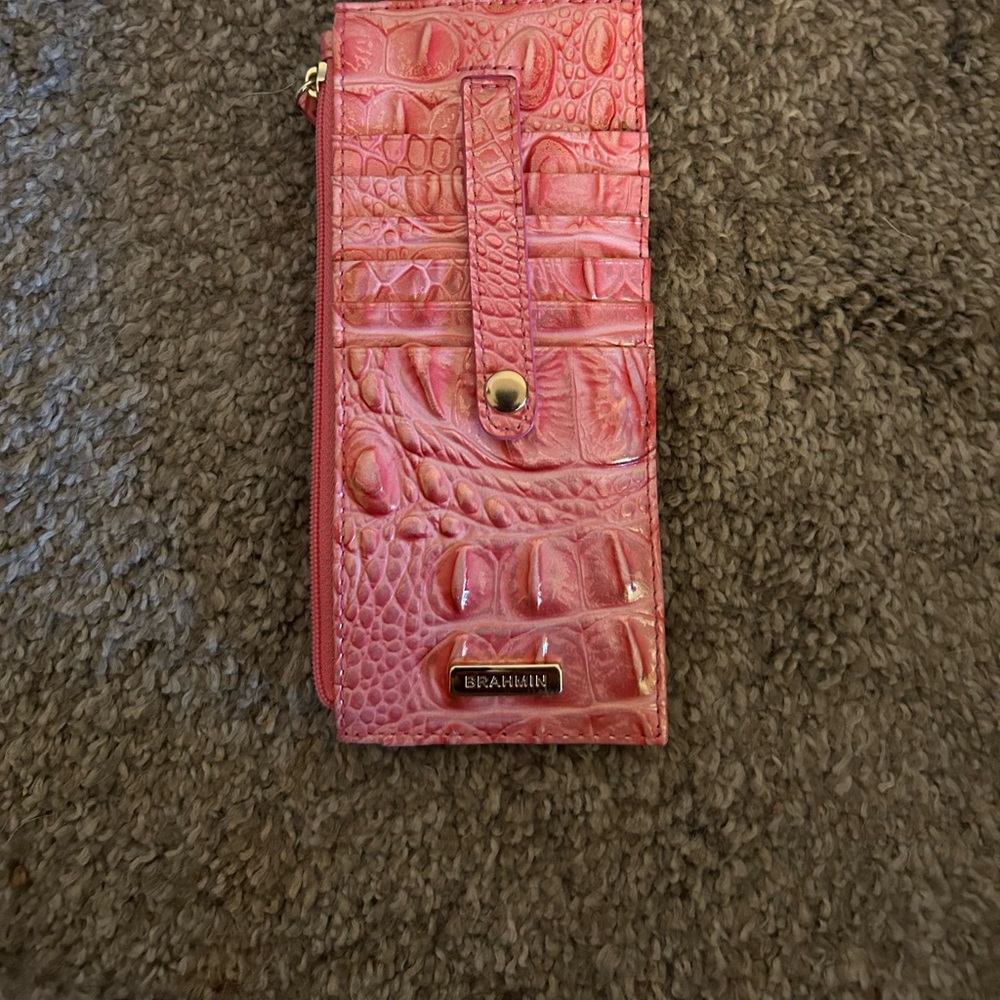 11 card and zip pocket pink brahim in excellent condition — no dust cover